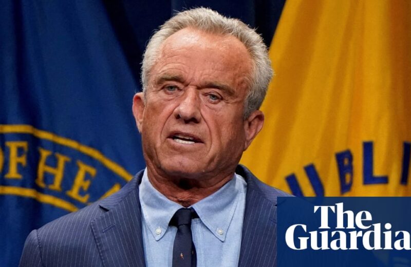 US to take steps to curb antidepressant prescribing, RFK Jr says | Robert F Kennedy Jr